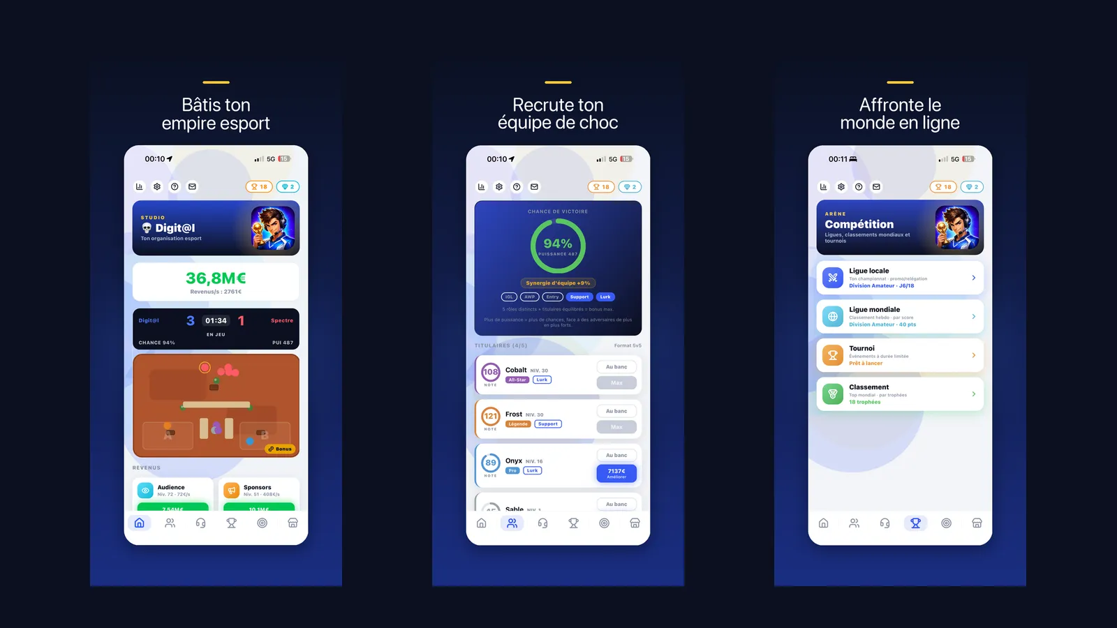 Capture d'écran du jeu Esport Tycoon
